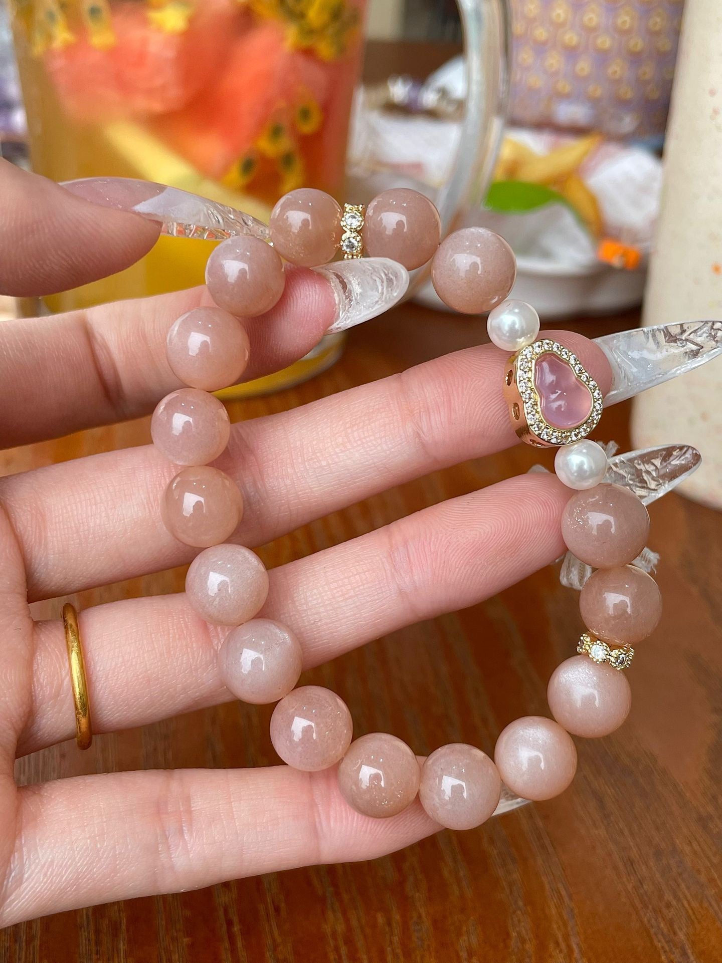 Sunshine Manifestation Bracelet – Sunstone & Lucky Gourd