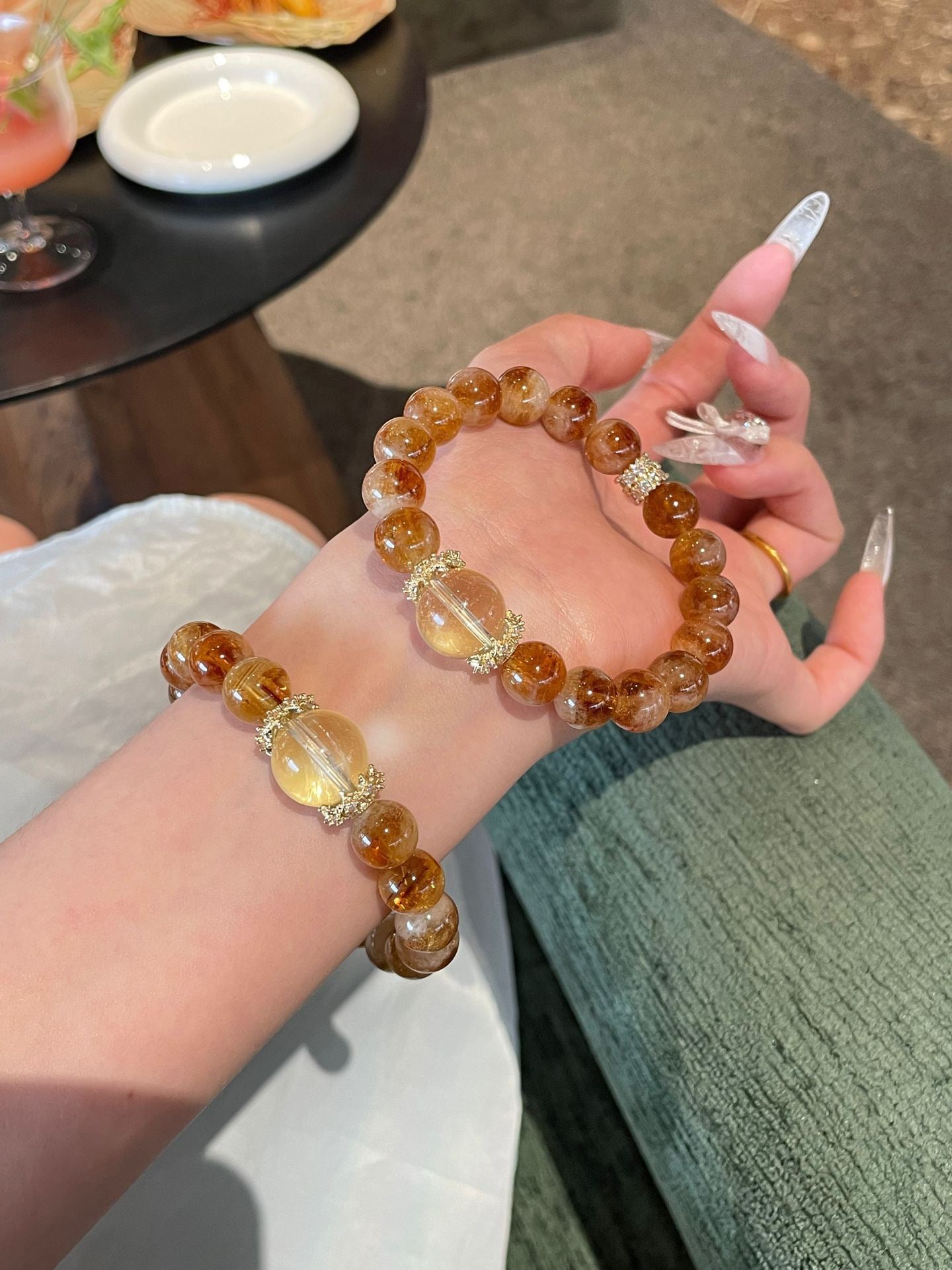 Lemon Glow Crystal Bracelet – Citrine & Lemon Quartz for Radiance & Abundance
