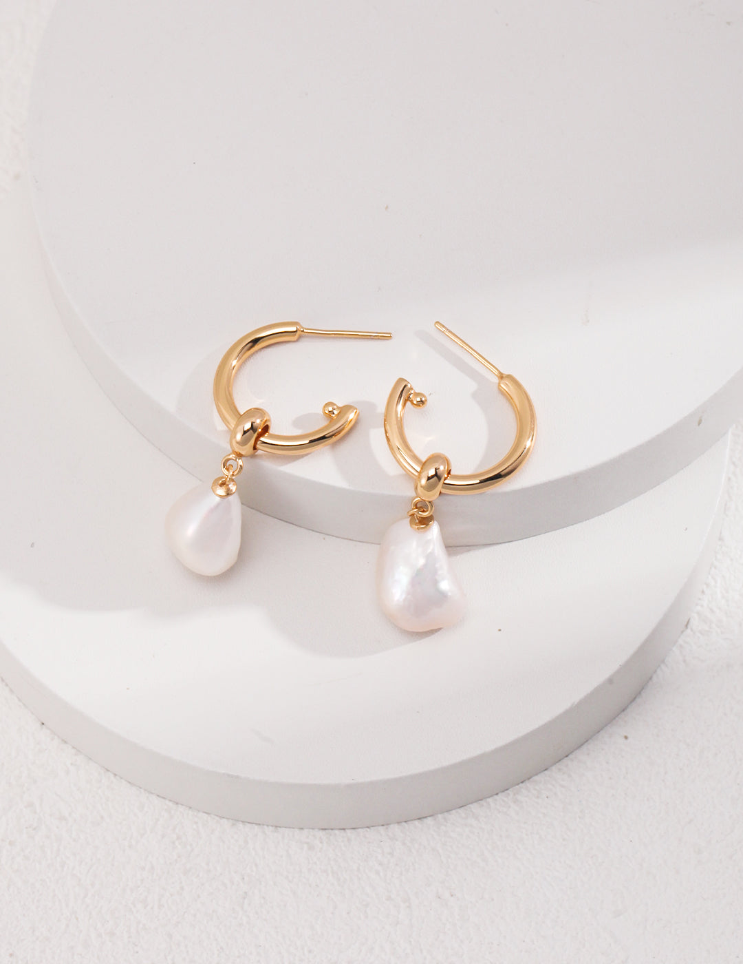 Aurora Drop Baroque Pearl Earrings