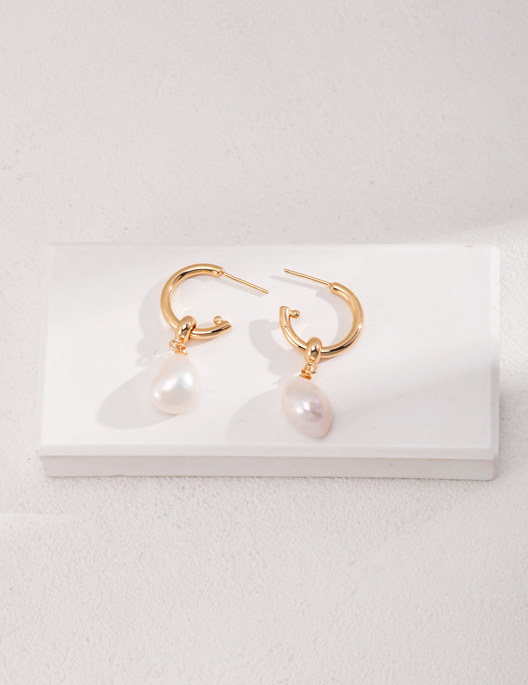 Aurora Drop Baroque Pearl Earrings