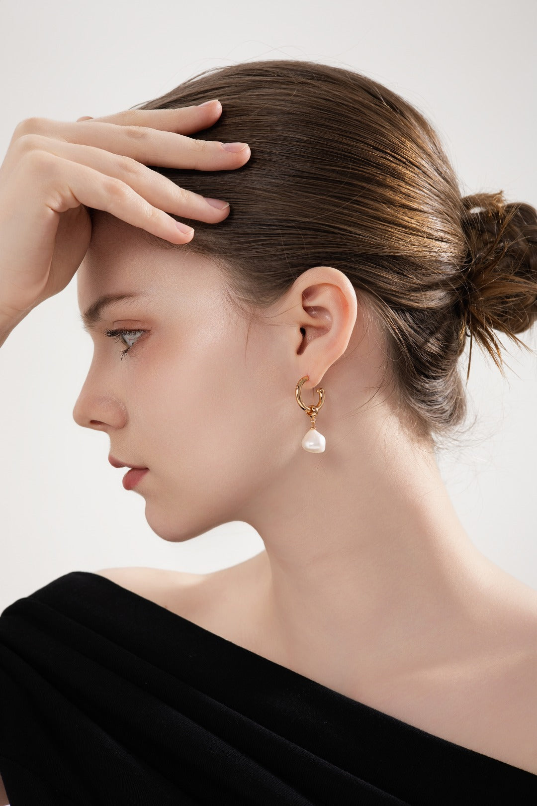 Twist & Pearl Drop Earrings