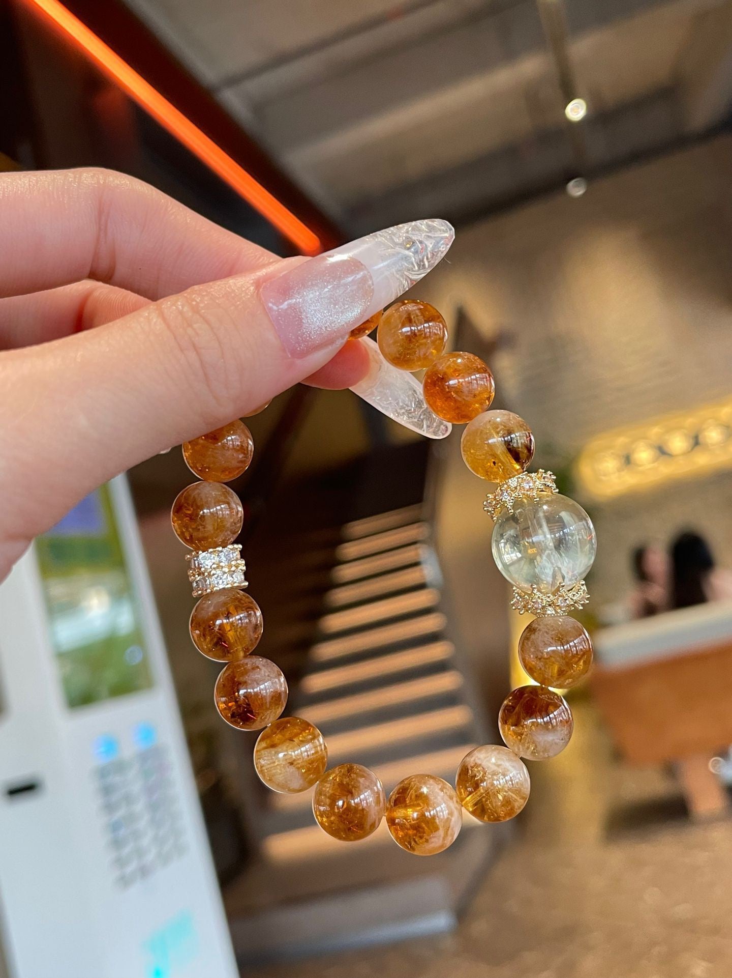 Lemon Glow Crystal Bracelet – Citrine & Lemon Quartz for Radiance & Abundance